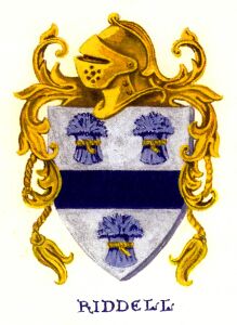 Riddle family crest
